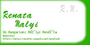 renata malyi business card